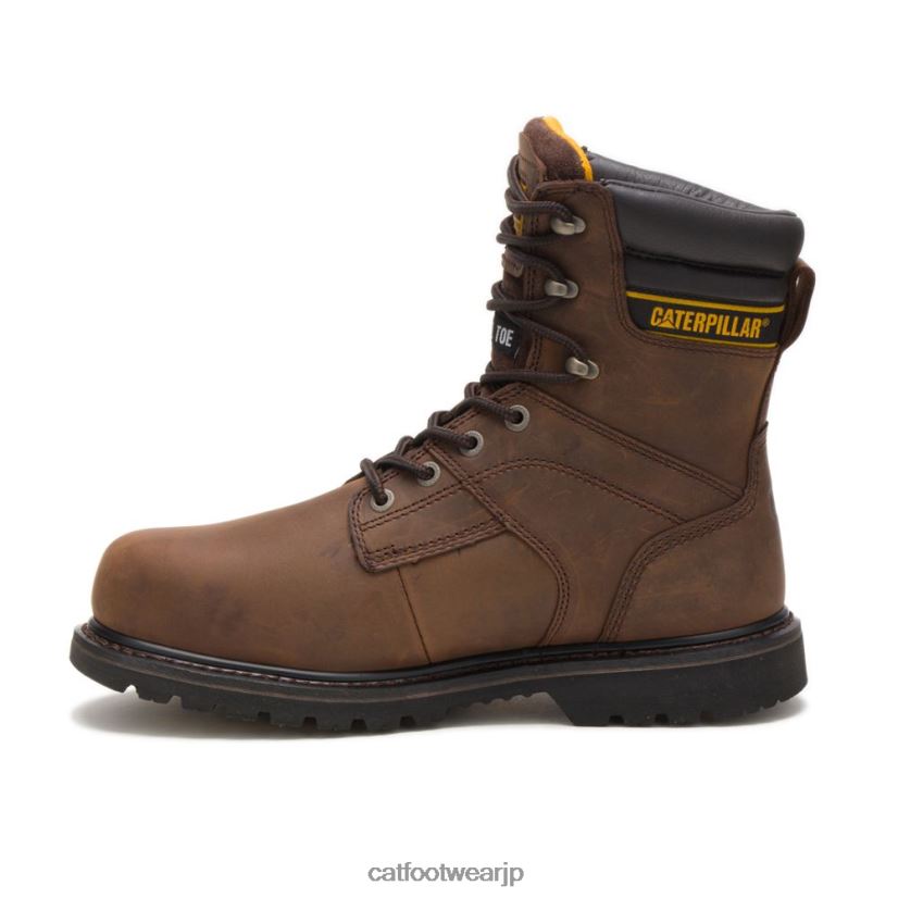 サルボ 8 インチ 防水スチールトゥ シンサレート ワークブーツ ダークブラウン 男性 N2JB0V68 Caterpillar |ワークブーツ
